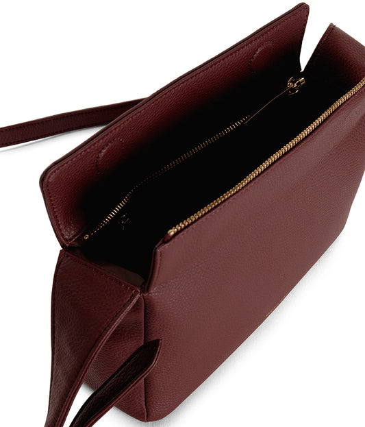 KERI Vegan Crossbody Bag – Grain | Color: Cherry - variant::cherry