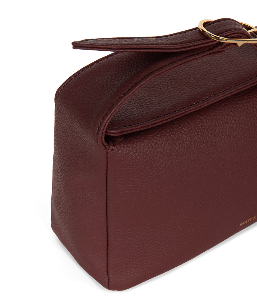 KERI Vegan Crossbody Bag – Grain | Color: Cherry - variant::cherry