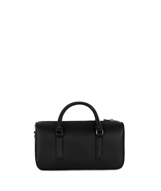 LUCE Vegan Crossbody Bag - Grain | Color: Black - variant::black