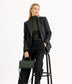 LUCE Vegan Crossbody Bag - Grain | Color: Black - variant::black