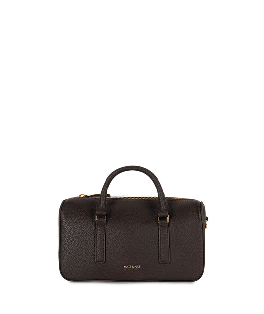 LUCE Vegan Crossbody Bag - Grain | Color: Fudge - variant::fudge