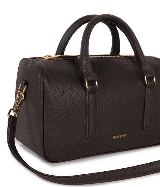 LUCE Vegan Crossbody Bag - Grain | Color: Fudge - variant::fudge