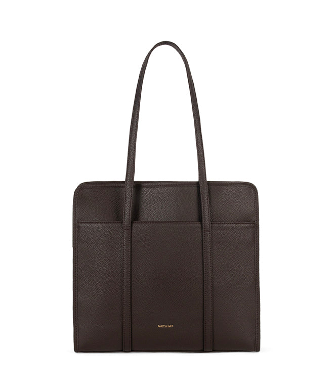 LUSIK Vegan Tote Bag – Grain | Color: Fudge - variant::fudge