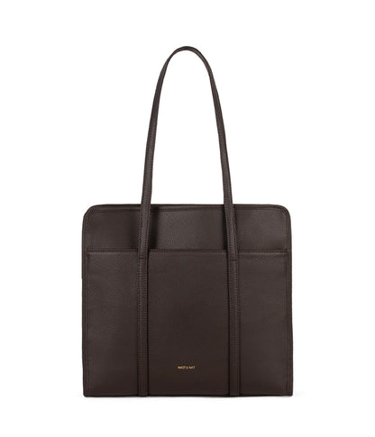 LUSIK Vegan Tote Bag – Grain | Color: Fudge - variant::fudge