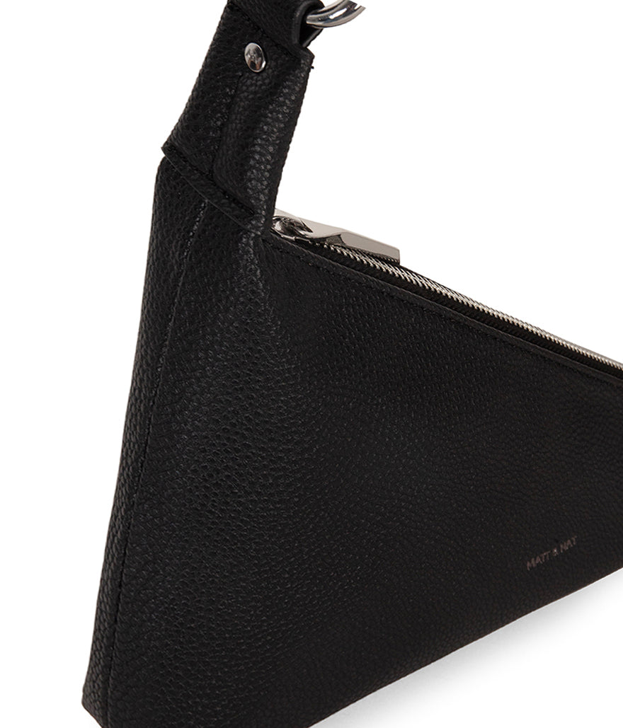 MATINA Vegan shoulder bag - Grain | Color: Black - variant::black