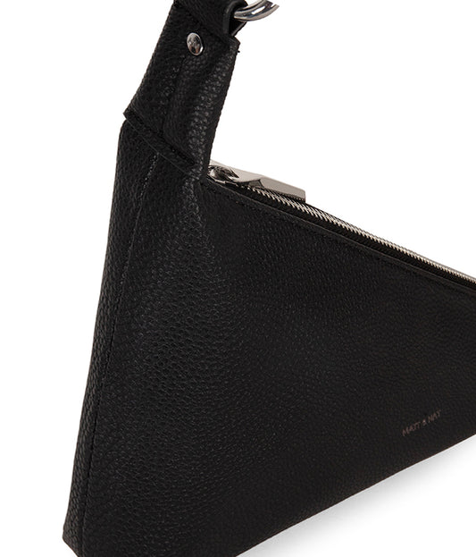 MATINA Vegan shoulder bag - Grain | Color: Black - variant::black