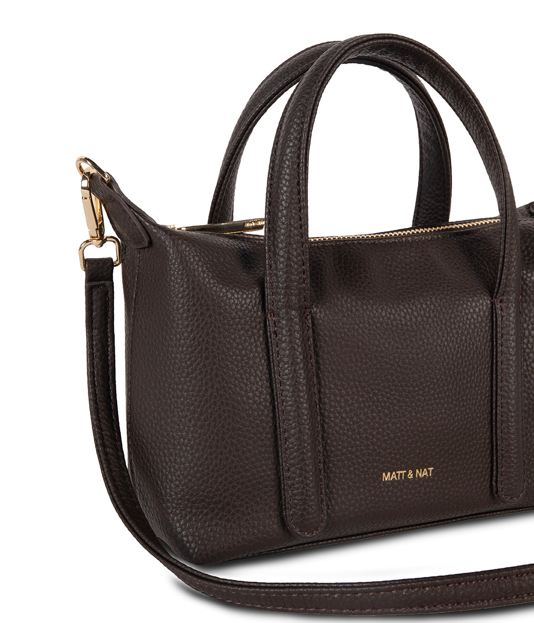 MOLA Vegan Crossbody Bag - Grain | Color: Fudge - variant::fudge