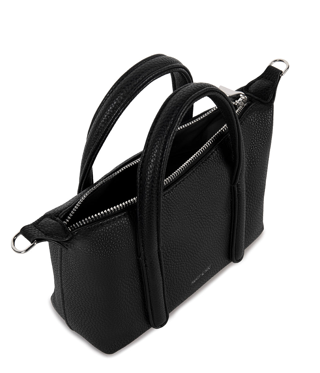 MOLA Vegan Crossbody Bag - Grain | Color: Black - variant::black