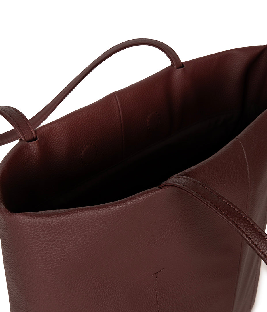 NATALIA Vegan Tote Bag – Grain | Color: Cherry - variant::cherry