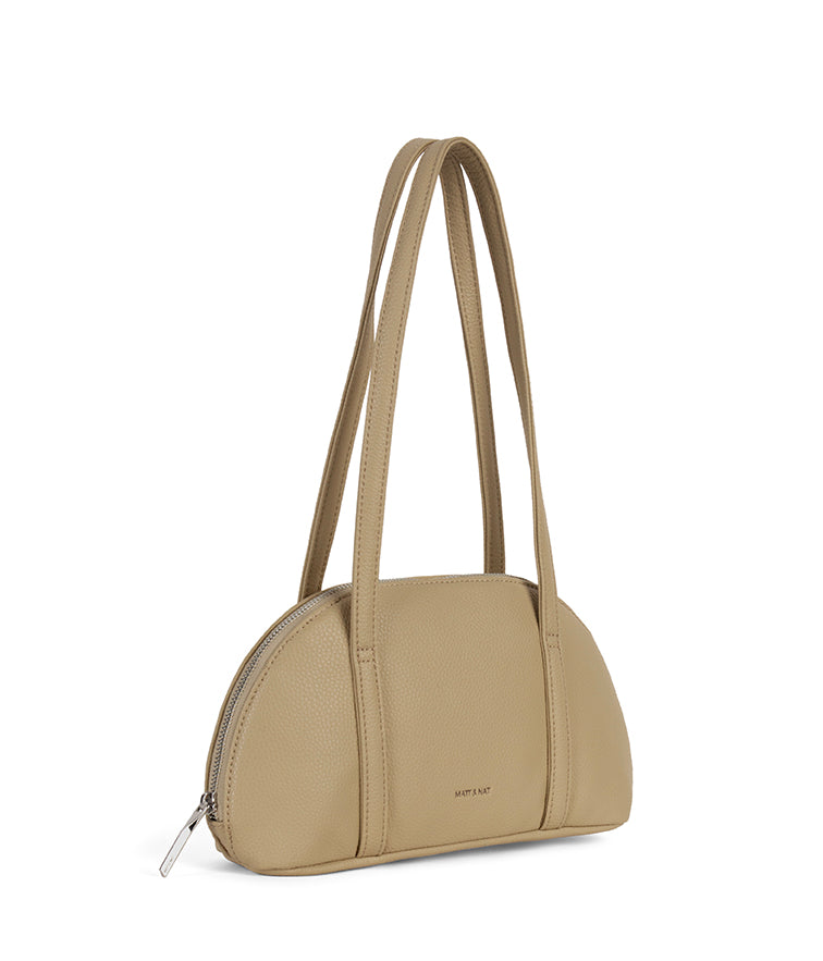 REA Vegan Satchel - Grain | Color: Almond - variant::almond