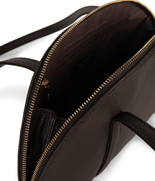 REA Vegan Satchel - Grain | Color: Fudge - variant::fudge