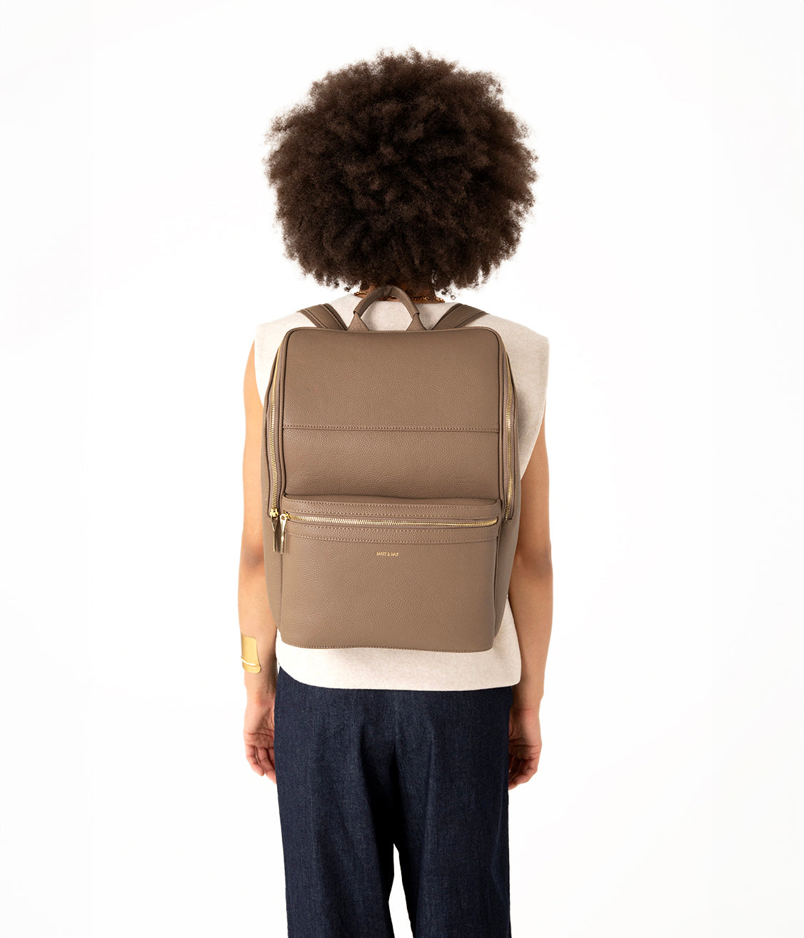 REMI Vegan Backpack - Grain | Color: Fudge - variant::fudge