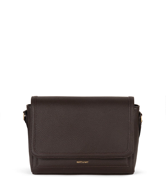 SUNNY Vegan Shoulder Bag – Grain | Color: Fudge - variant::fudge