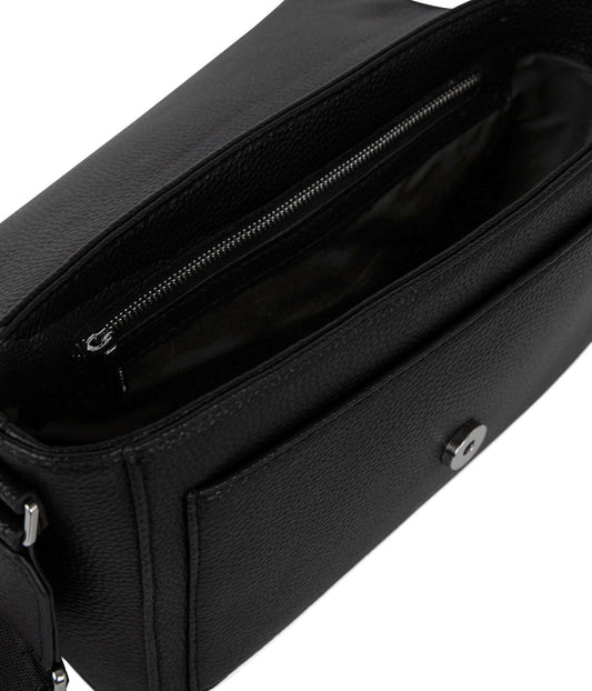 SUNNY Vegan Shoulder Bag – Grain | Color: Black - variant::black