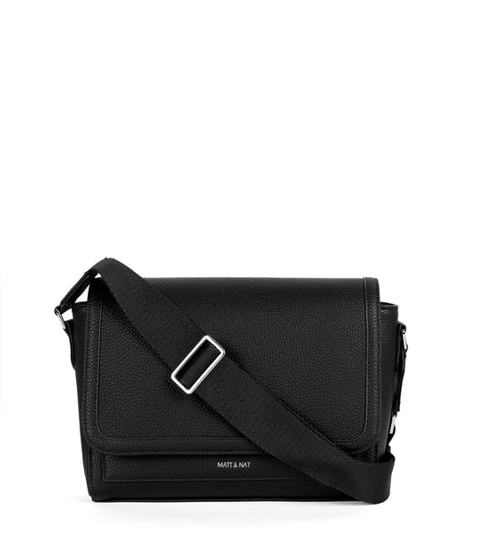 SUNNY Vegan Shoulder Bag – Grain | Color: Black - variant::black