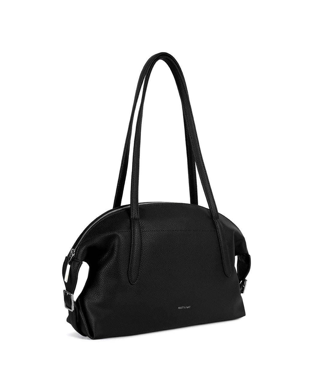 Vania Vegan Tote Bag – Grain | Color: Black - variant::black