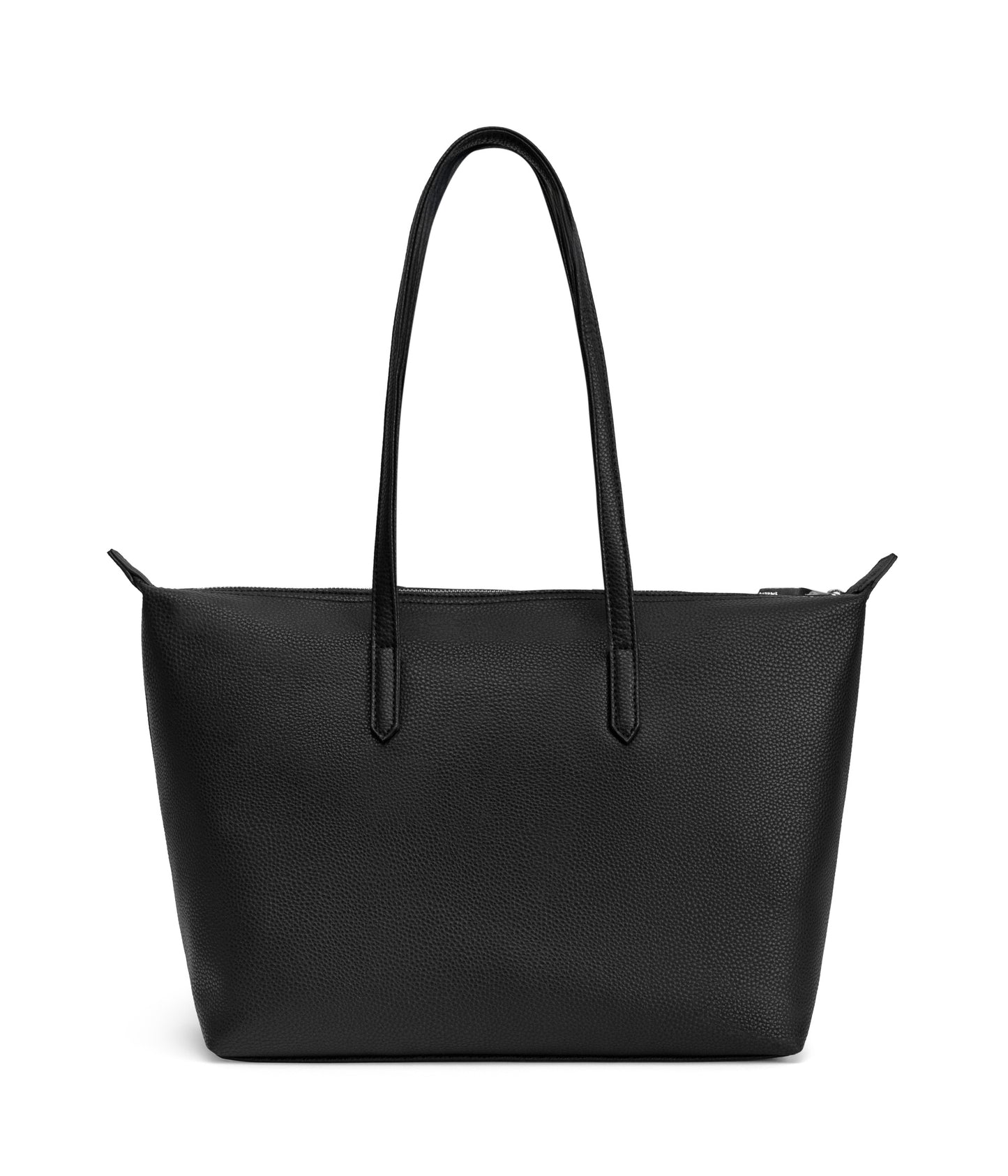 ABBI Vegan Tote Bag - Grain | Color: Black - variant::black