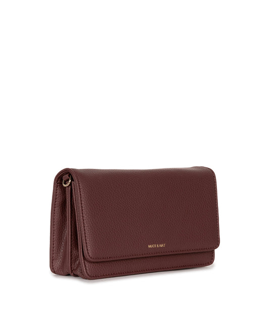 BEE Vegan Crossbody Bag - Grain | Color: Cherry - variant::cherry