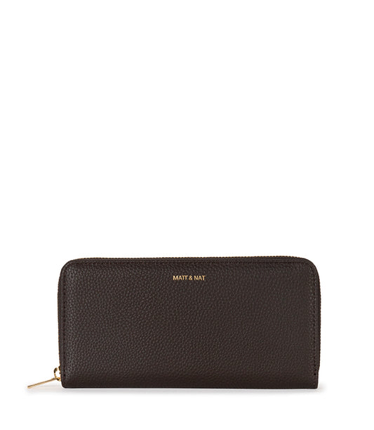 CENTRAL Vegan Wallet - Grain | Color: Fudge - variant::fudge