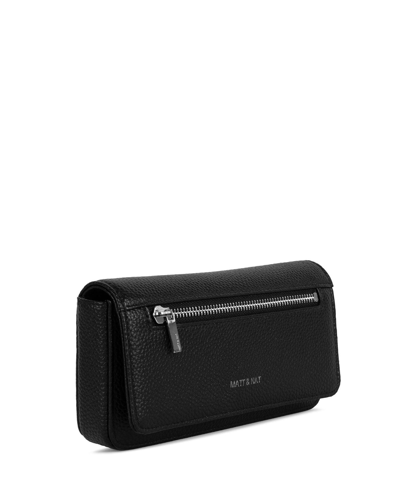 ERIN Vegan Crossbody Bag - Grain | Color: Black - variant::black