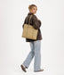 LUSIK Vegan Tote Bag – Grain | Color: Black - variant::black