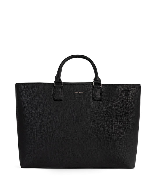 SEVYN Vegan Satchel - Grain | Color: Black - variant::black