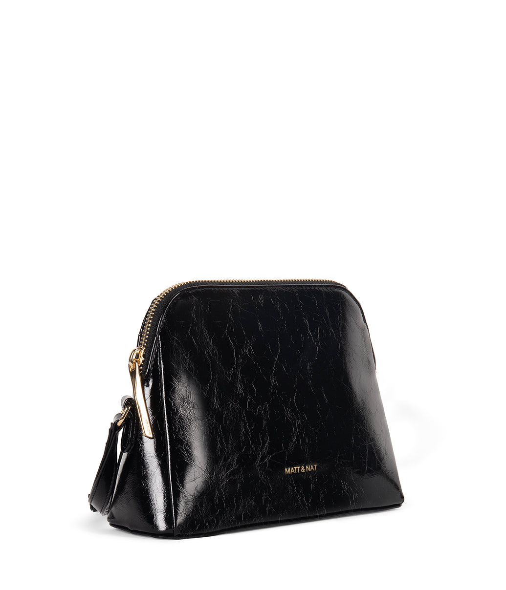 FIDA Vegan Crossbody Bag - Groove | Color: Black - variant::black