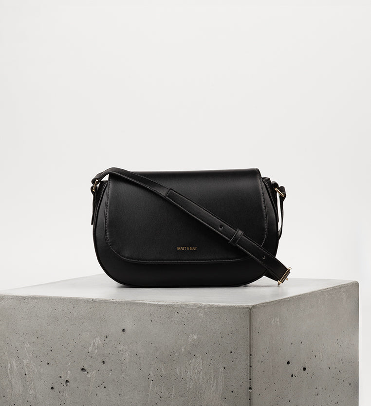 AGATHE Vegan Crossbody Bag - UPPEAL™ | Color: Black - variant::black