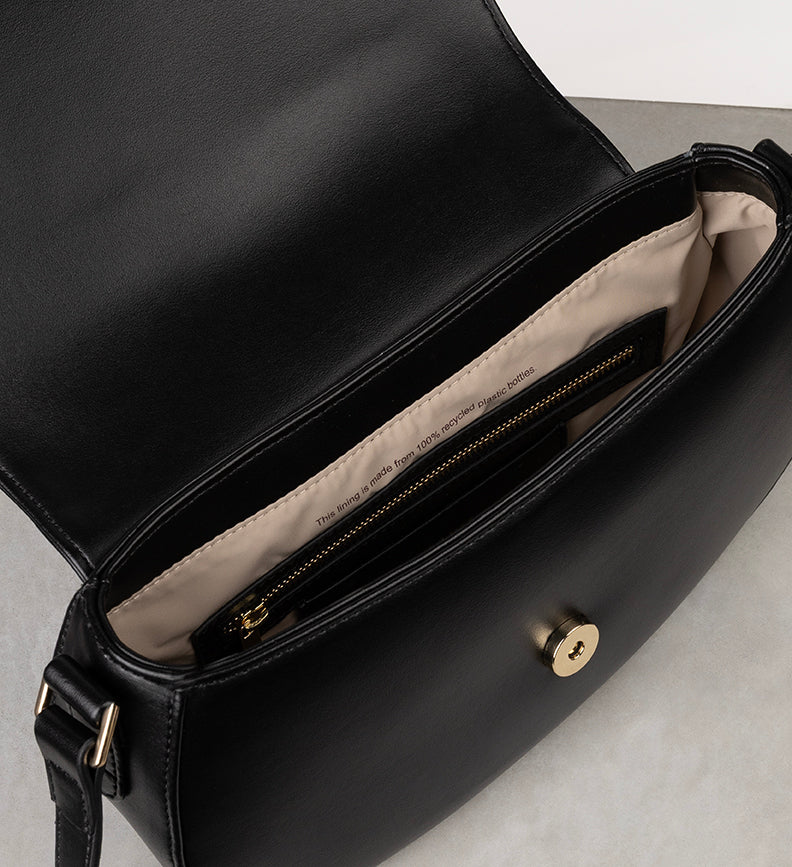 AGATHE Vegan Crossbody Bag - UPPEAL™ | Color: Black - variant::black