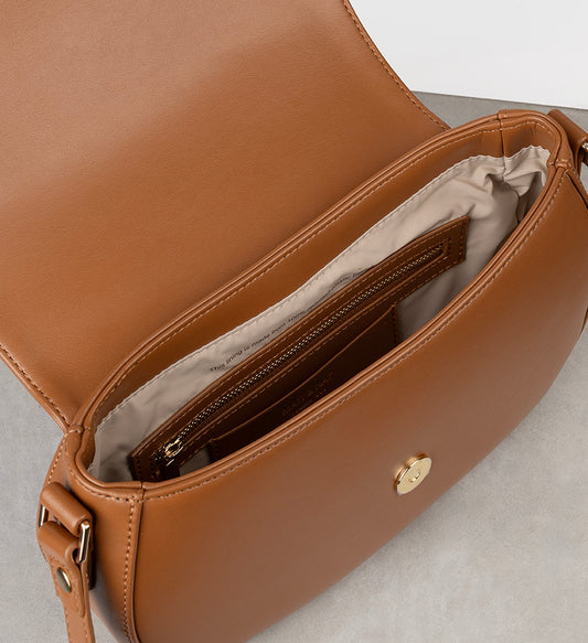 AGATHE Vegan Crossbody Bag - UPPEAL™ | Color: Nutty - variant::nutty