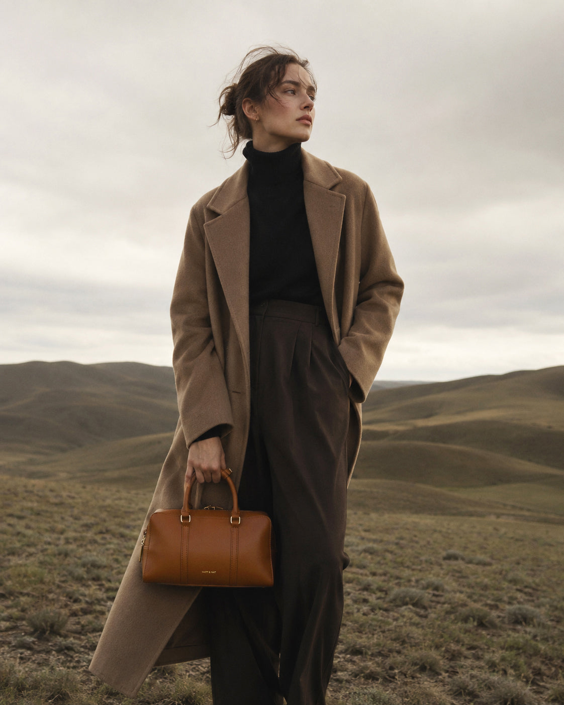 CECILE Vegan Satchel - UPPEAL™ | Color: Nutty - variant::nutty