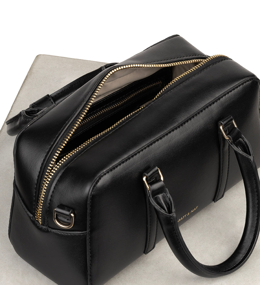 CECILE SM Vegan Satchel - UPPEAL™ | Color: Black - variant::black
