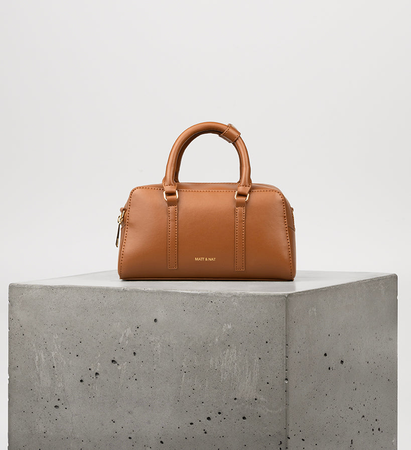 CECILE SM Vegan Satchel - UPPEAL™ | Color: Nutty - variant::nutty