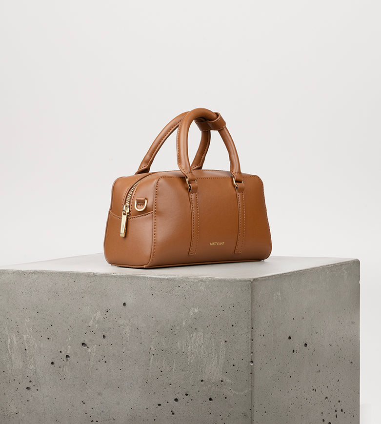 CECILE SM Vegan Satchel - UPPEAL™ | Color: Nutty - variant::nutty