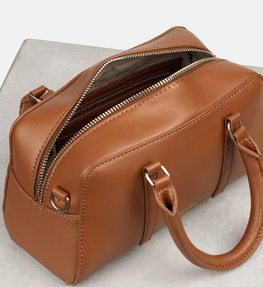 CECILE SM Vegan Satchel - UPPEAL™ | Color: Nutty - variant::nutty