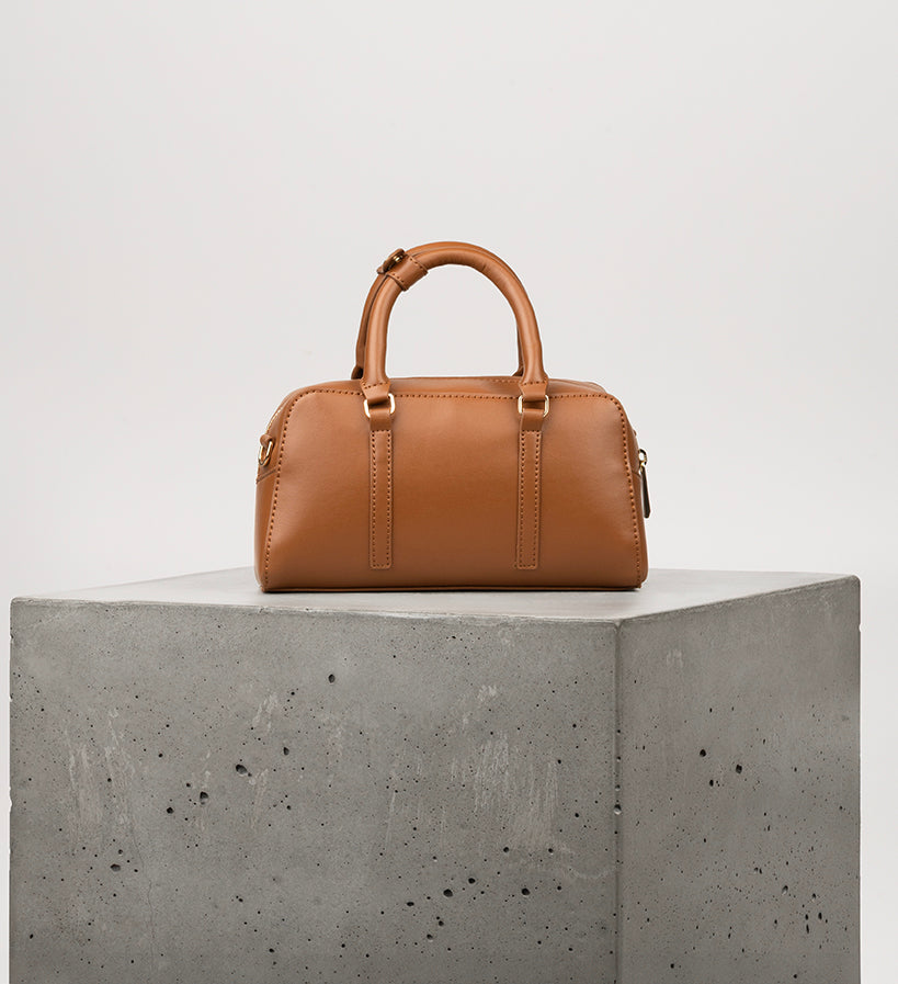 CECILE SM Vegan Satchel - UPPEAL™ | Color: Nutty - variant::nutty