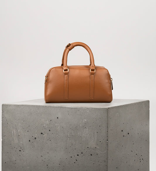 CECILE SM Vegan Satchel - UPPEAL™ | Color: Nutty - variant::nutty