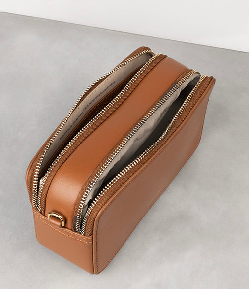 FARAH Vegan Crossbody - UPPEAL™ | Color: Nutty - variant::nutty