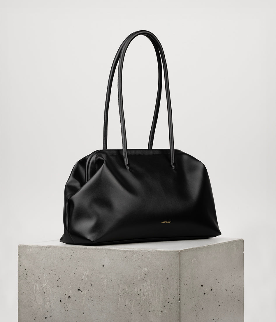 FLORENCE Vegan Tote Bag - UPPEAL™ | Color: Black - variant::black