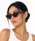 LUMI Recycled Sunglasses | Color: Black - variant::black