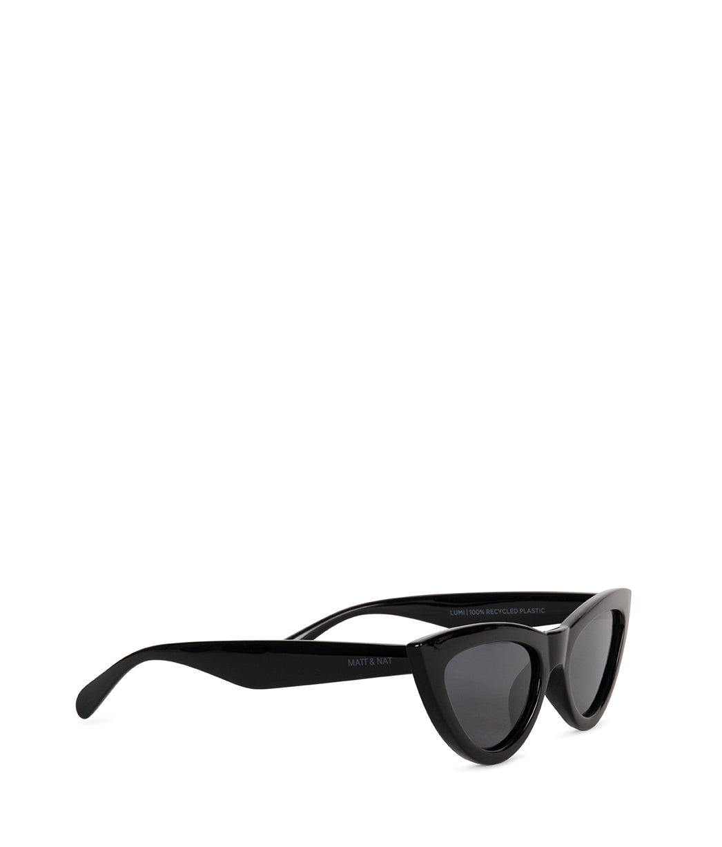 LUMI Recycled Sunglasses | Color: Black - variant::black
