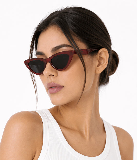 LUMI Recycled Sunglasses | Color: Cherry - variant::cherry