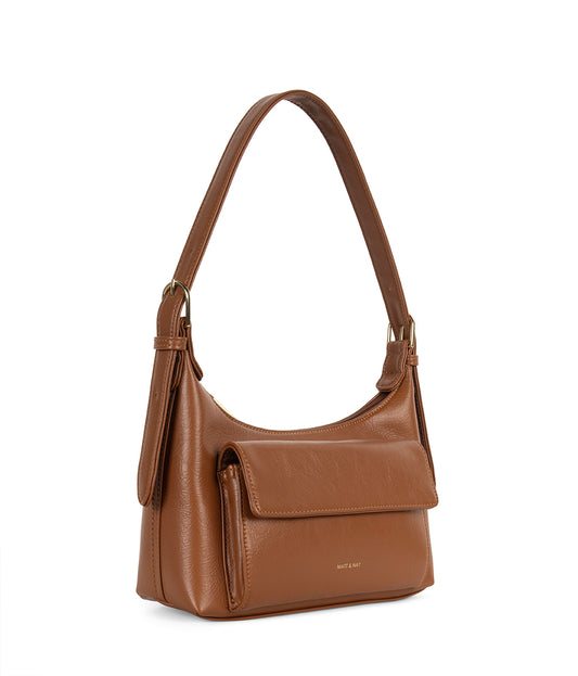 BEL Vegan Shoulder Bag - Theme | Color: Rust - variant::rust