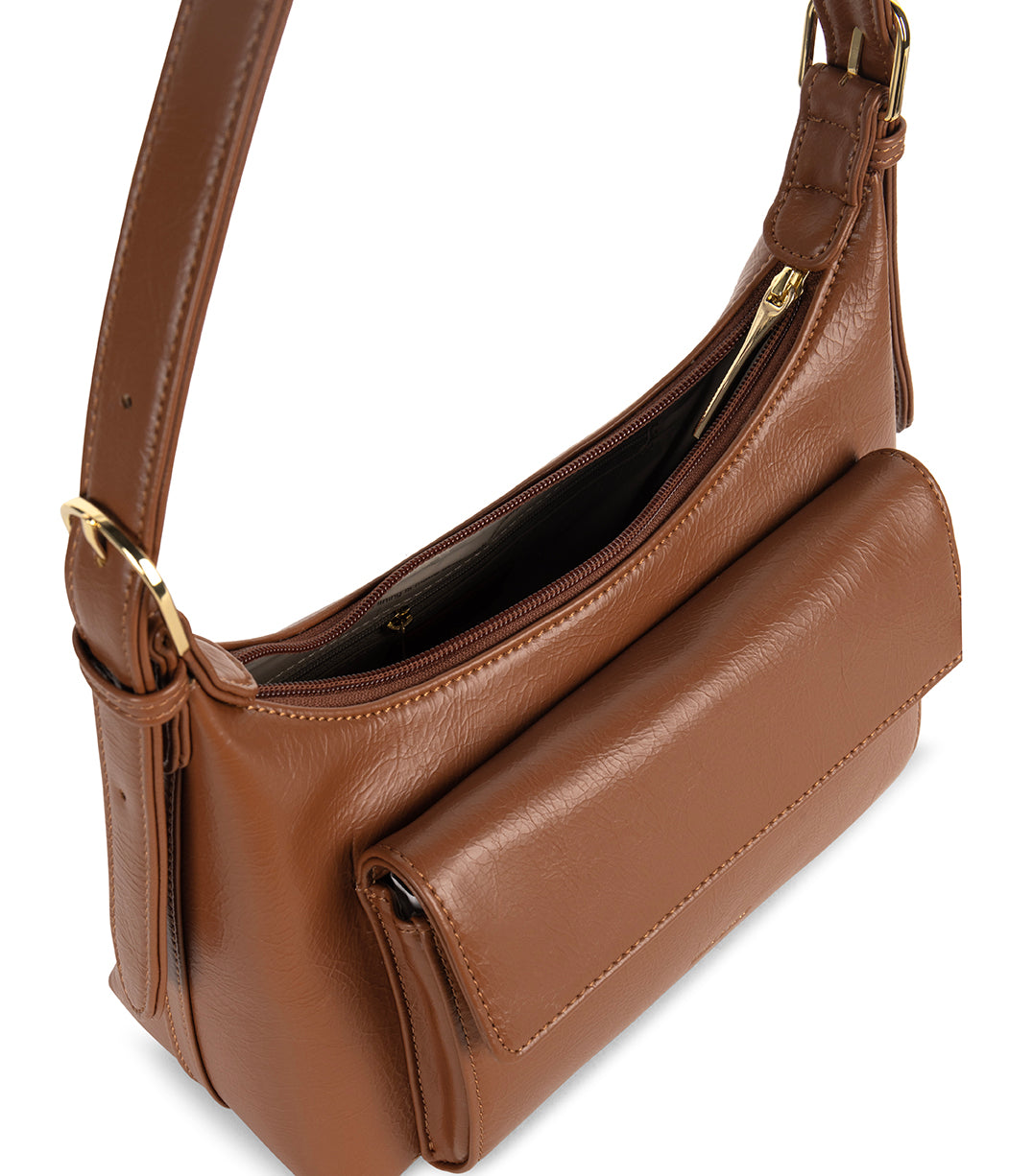 BEL Vegan Shoulder Bag - Theme | Color: Rust - variant::rust