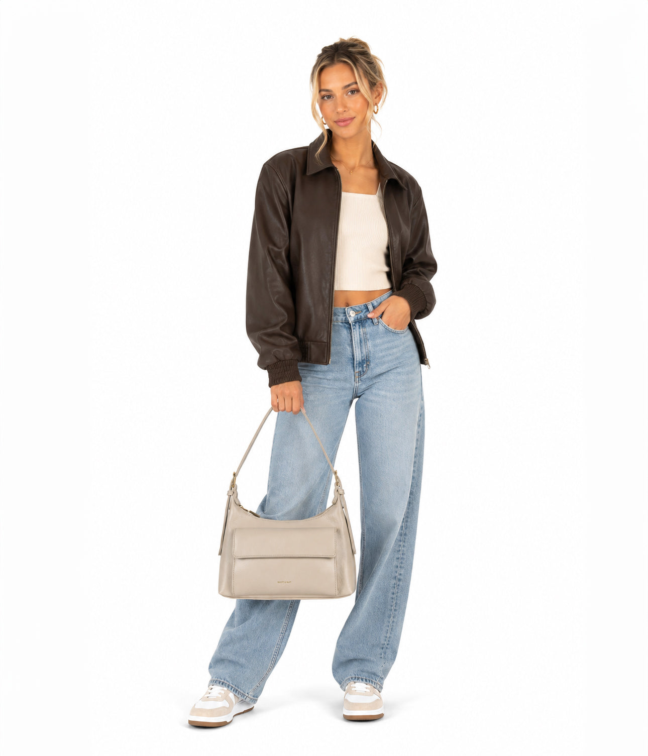 BEL Vegan Shoulder Bag - Theme | Color: Rust - variant::rust