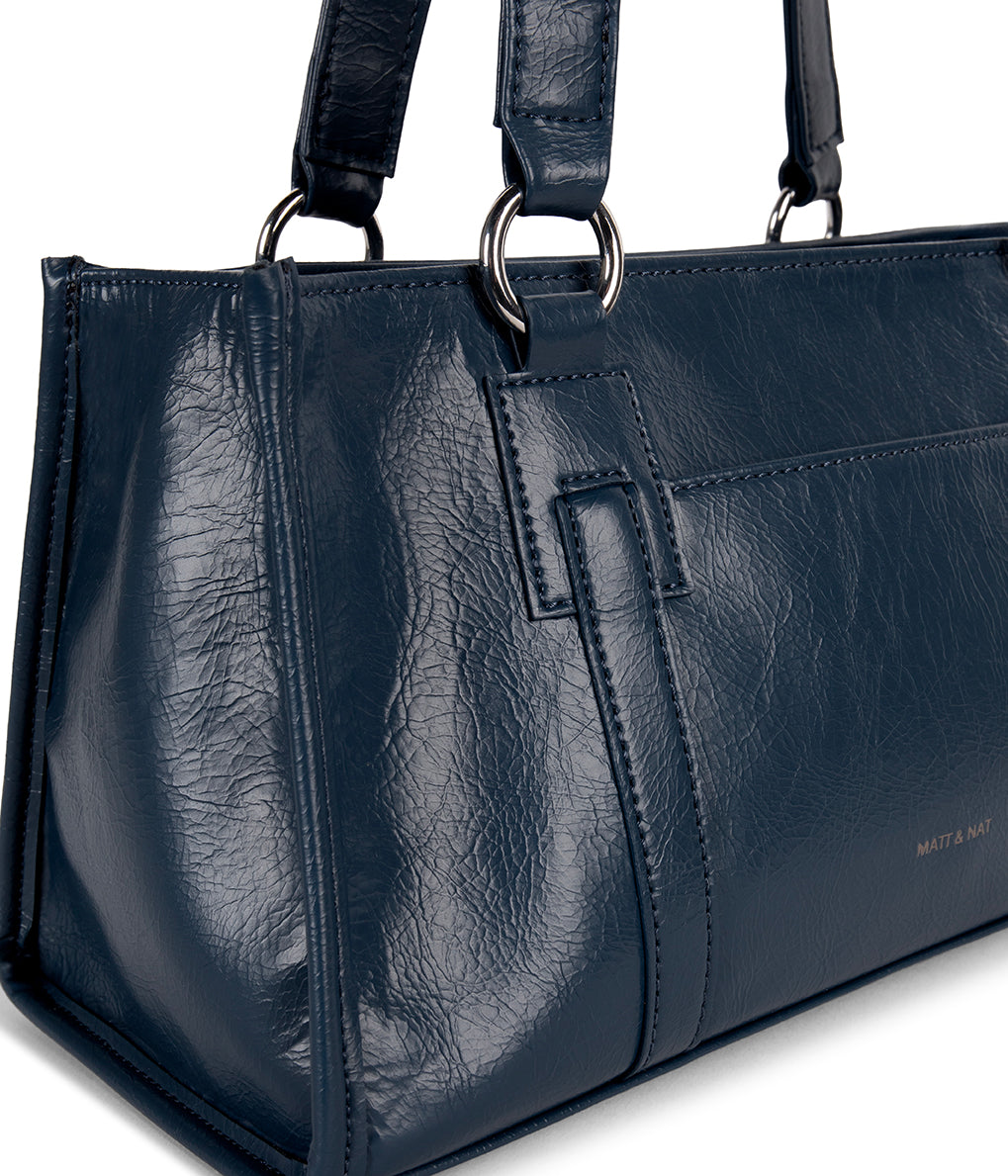 Zaria Vegan Tote Satchel Bag – Theme | Color: Lunar - variant::lunar