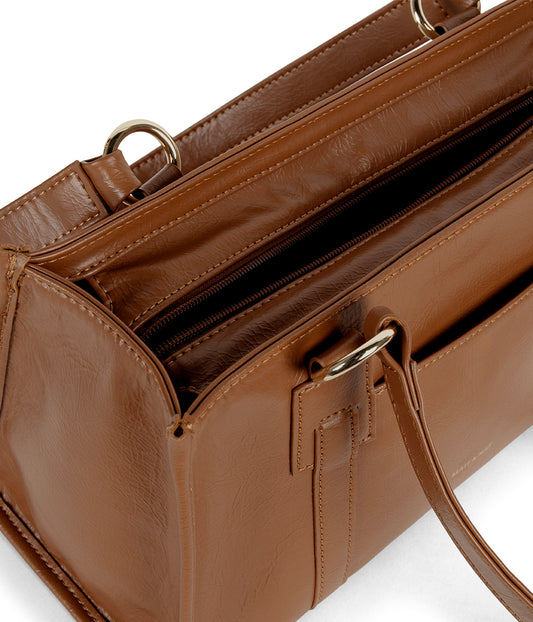 Zaria Vegan Tote Satchel Bag – Theme | Color: Rust - variant::rust