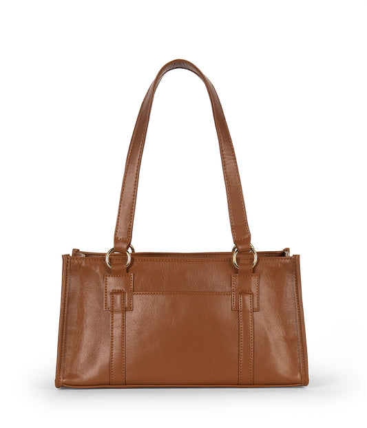 Zaria Vegan Tote Satchel Bag – Theme | Color: Rust - variant::rust