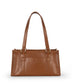 Zaria Vegan Tote Satchel Bag – Theme | Color: Rust - variant::rust