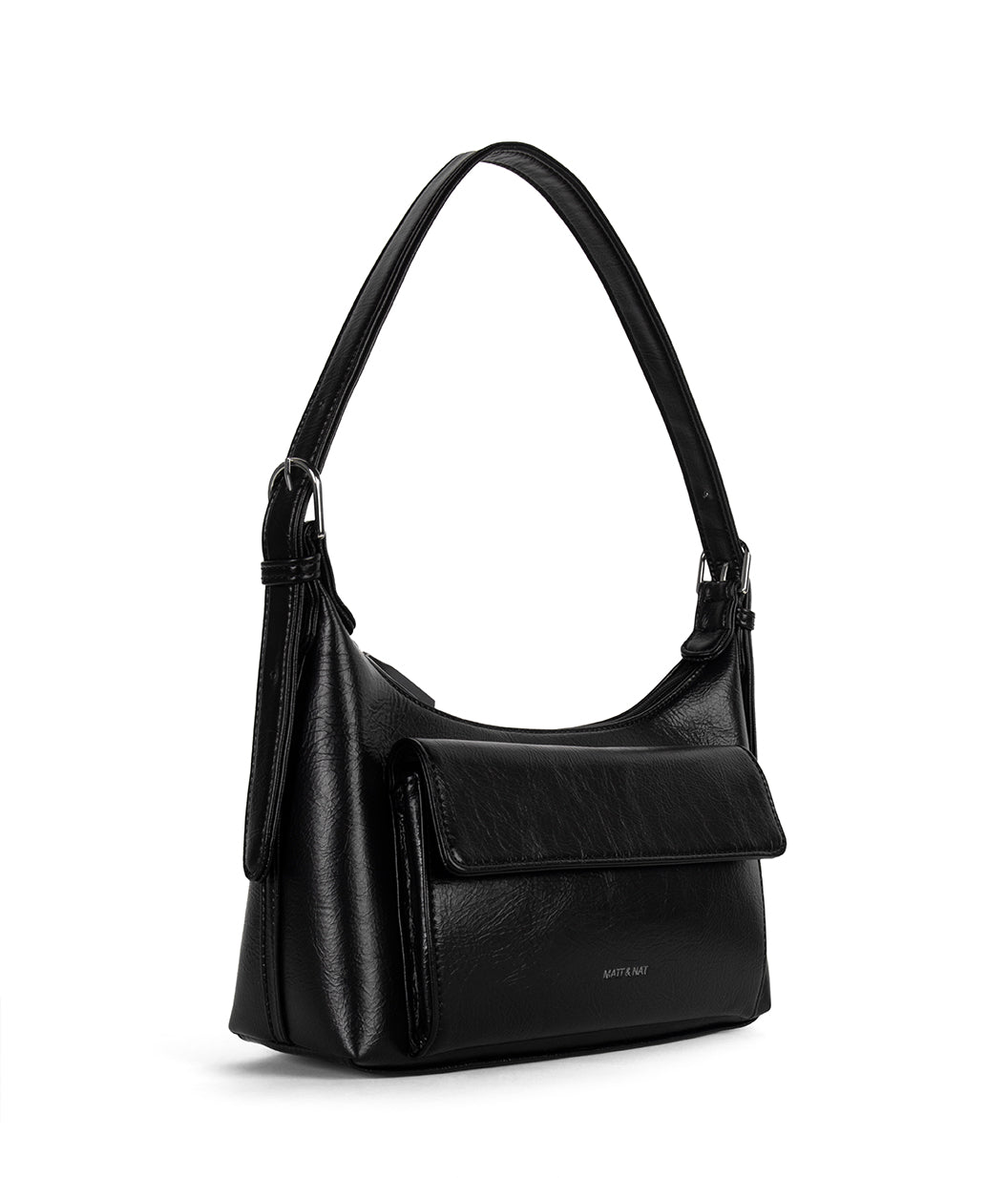 BEL Vegan Shoulder Bag - Theme | Color: Black - variant::black